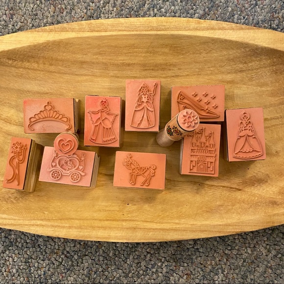Princess Wooden Craft Stamp Lot NEW 11 in Set - Picture 7 of 7